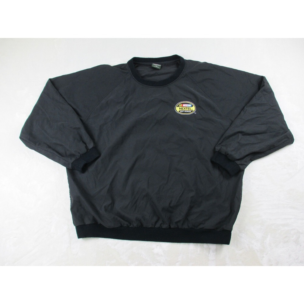 Weatherproof‎ Jacket Mens 2XL XXL Black Pullover Windbreaker Nascar Nextel Cup